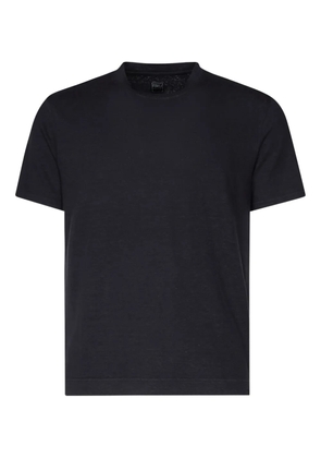 Fedeli short-sleeved linen T-shirt - Blue