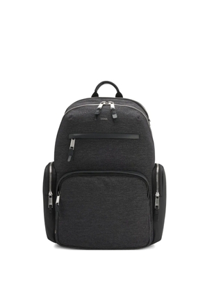 BOSS logo-lettering backpack - Grey