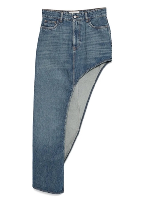 Coperni one-leg denim skirt - Blue