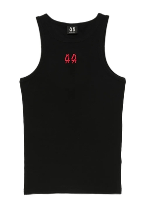 44 LABEL GROUP embroidery tank top - Black