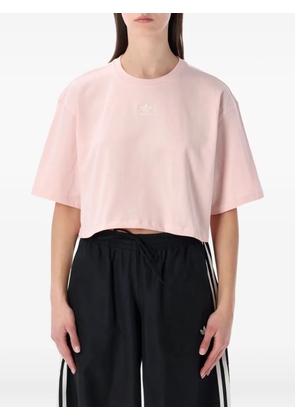 adidas logo-detail T-shirt - Pink