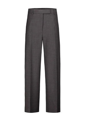DRHOPE pressed-crease wool trousers - Grey