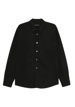 OUR LEGACY button patch-pocket shirt - Black