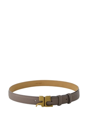 Courrèges leather belt - Grey