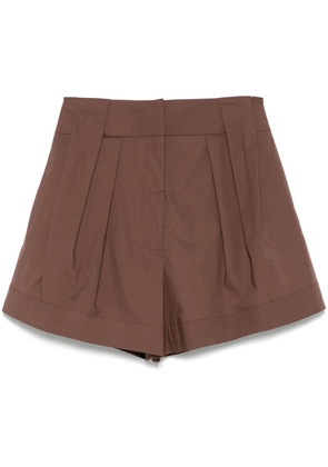 Federica Tosi pleated shorts - Brown
