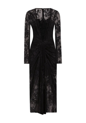 Dolce & Gabbana lace long-sleeve dress - Black
