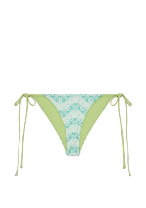 Casablanca monogram string bikini bottom - Green