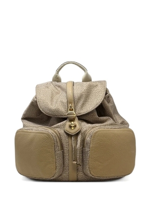 Borbonese printed backpack - Neutrals