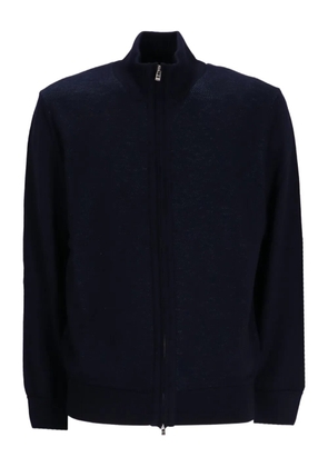 BOSS zip-up cardigan - Blue