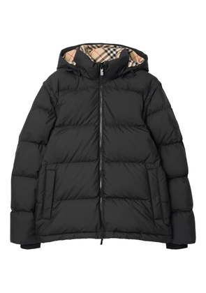 Burberry detachable-sleeve puffer jacket - Black
