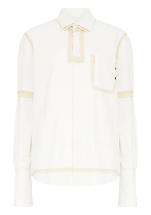 Maison Margiela long-sleeve cotton shirt - White