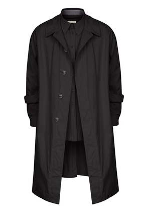 Maison Margiela layered trench coat - 900 BLACK