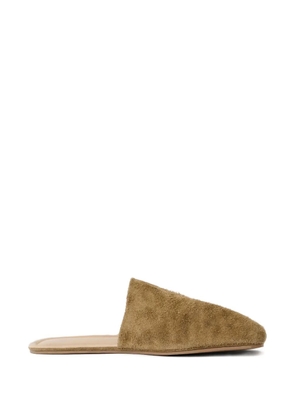 OUR LEGACY speckled suede slippers - Neutrals