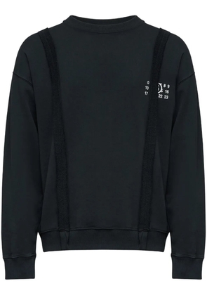 MM6 Maison Margiela Numbers-motif sweatshirt - 900 BLACK