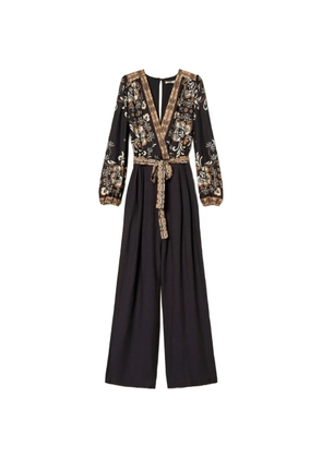 TWINSET printed tie jumpsuit - Black