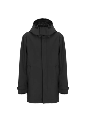 Peuterey logo-patch hooded parka - Black