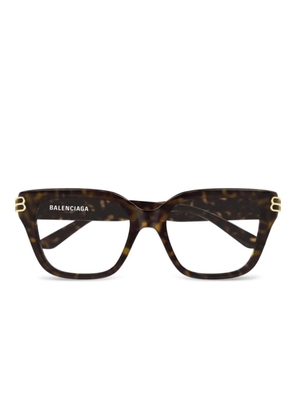 Balenciaga Eyewear square-frame logo glasses - Brown