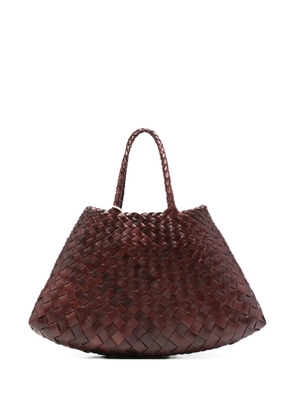 DRAGON DIFFUSION Santa Croce leather tote bag - Brown