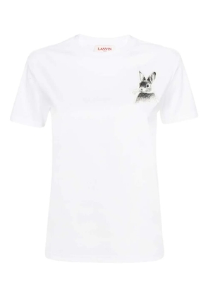 Lanvin rabbit-patch T-shirt - White