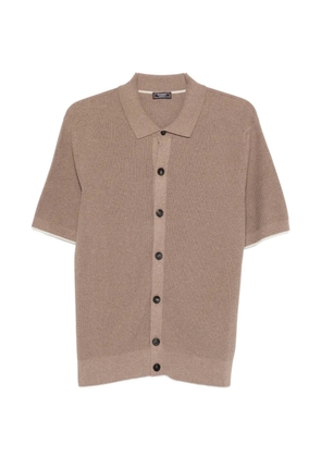 Peserico buttoned short-sleeve shirt - Brown