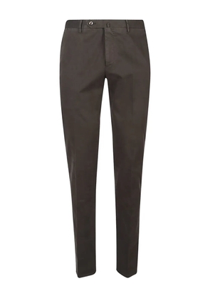 PT Torino cotton straight-leg trousers - Brown