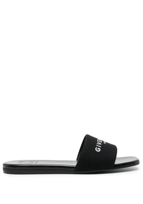 Givenchy logo-print flat slides - Black
