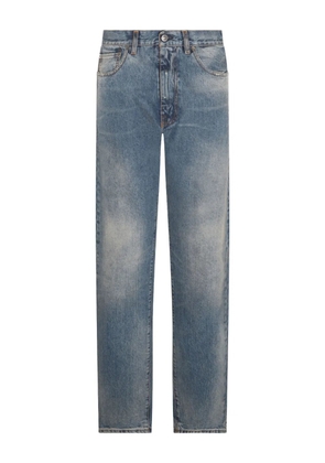 Maison Margiela distressed straight-leg jeans - Blue