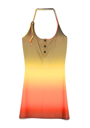 The Attico halterneck mini dress - Green