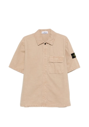 Stone Island chest-pocket short-sleeve shirt - Neutrals