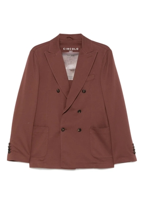 Circolo 1901 piqué-weave blazer - Brown