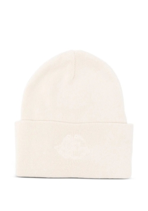 Fiorucci logo-embroidered beanie hat - Neutrals