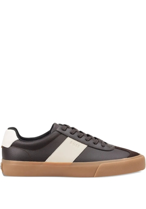 BOSS lace-up panelled sneakers - Brown
