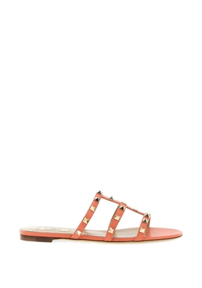 Valentino Garavani Rockstud leather sandals - Orange