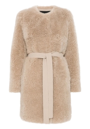Yves Salomon shearling coat - Neutrals