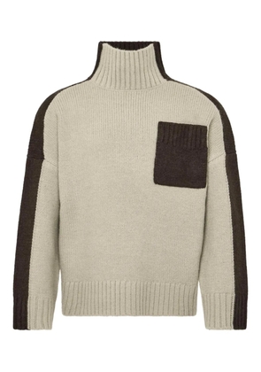 JW Anderson panelled high-neck sweater - Neutrals