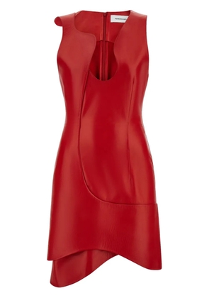 Ferragamo leather mini dress - Red
