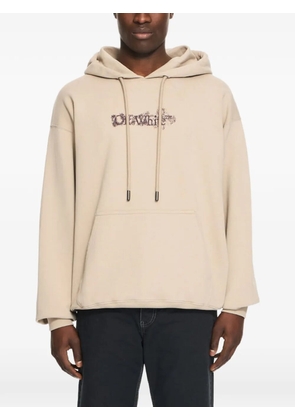 Off-White Heraldic Arrow drawstring hoodie - Neutrals