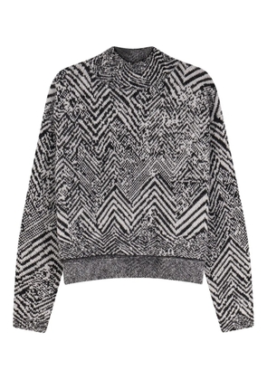 BOSS high-collar sweater - White