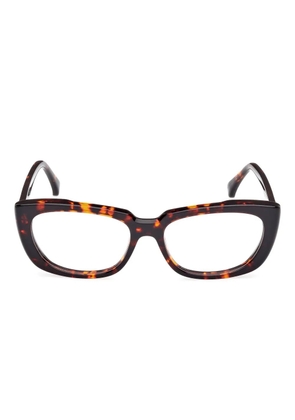 Max Mara Eyewear rectangle-frame glasses - Brown