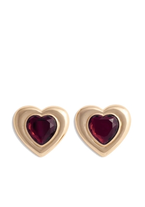 Self-Portrait heart earrings - Gold