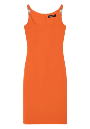 Versace scoop-neck midi dress - Orange