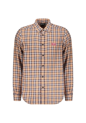 Diesel checked long-sleeve shirt - Neutrals