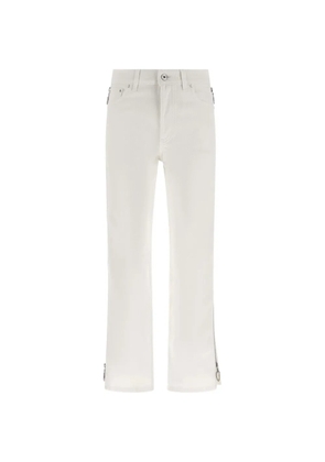 Rabanne zip jeans - White