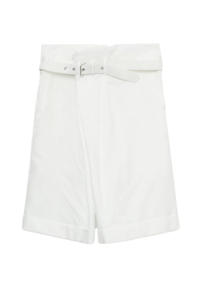 Comme Des Garçons belted wrap shorts - White