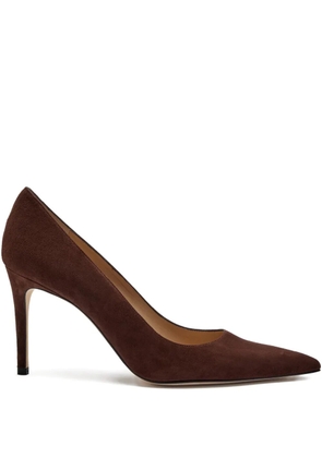 Stuart Weitzman 85mm Power suede pumps - Brown