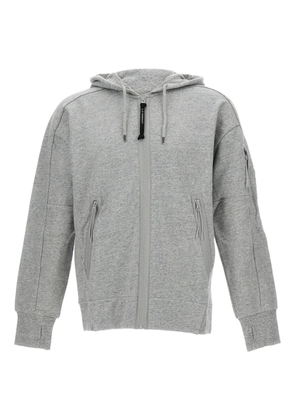 C.P. Company lens-detail zip-up hoodie - Grey