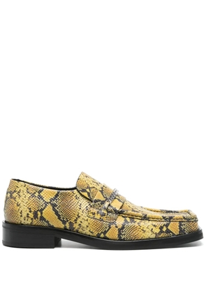 Martine Rose square-toe loafers - Yellow