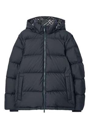 Burberry detachable-sleeve puffer jacket - Blue
