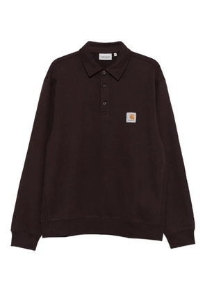 Carhartt WIP logo-patch polo sweatshirt - Brown
