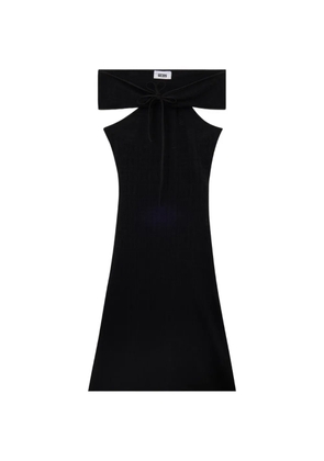 GCDS cut-out-design maxi dress - Black